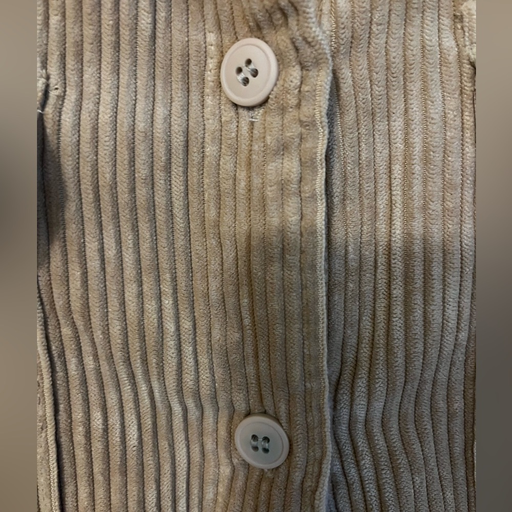 Corduroy Reversible Plaid Shacket - Picture 7 of 7